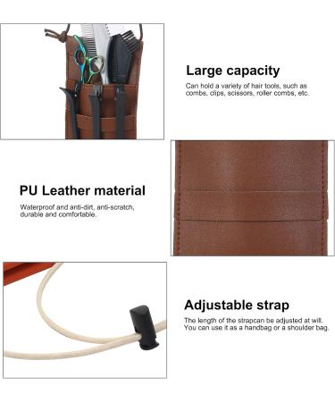 PU Leather Hairdressing Scissors Storage Bag | Adjustable Waist Pouch for Hair Stylists & Barbers | Scissors & Tools Organizer - Buy Online on GoSupps.com