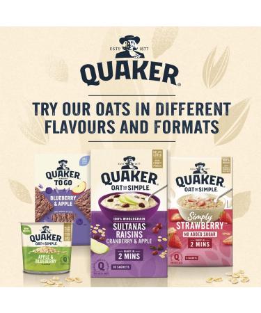 Quaker Oats So Simple Banana 10 x 348 g - Buy Online on GoSupps.com
