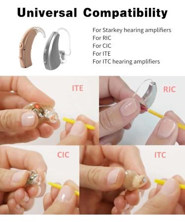 32Pcs Starkey Hearing Aid Wax Guard Filters with Cleaning Brush - Earwax Catcher for Hear Clear Removal - Buy Online on GoSupps.com