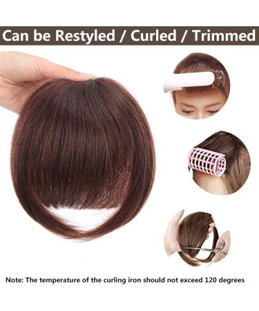 clip in bangs for women Bangs Hair for Women Synthetic French Bang with Temples Clip in Hair Extensions Thick Natural Full Bangs Straight Fringe Hairpieces for Daily Wear Bangs Hair (Color : Dark Br Dark Brown - Buy Online on GoSupps.com