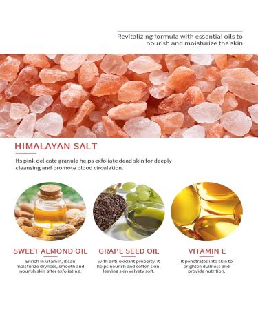 Facial Scrub Himalayan Salt Shea Sugar Scrub Ultra Hydrating and Exfoliating for Nourishing Essential Body Care Improves Acne Scars Blackheads Pore Size and Skin Texture - Buy Online on GoSupps.com