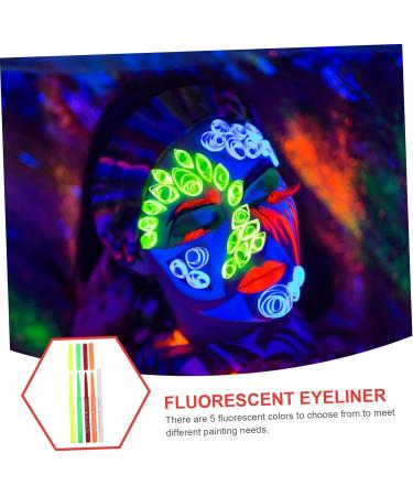 FOMIYES 20 Pcs Halloween Paint Pen Eyeliner Pen Make up Highlighter Fluorescence Liner Eye Liner Plastic 12.00X0.80X0.80CMx4pcs Assorted Colorx4pcs - Buy Online on GoSupps.com