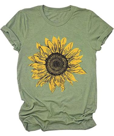 Women's Mint Green Floral Printed Blouse | Short Sleeve Tunics | Classic Fit T-Shirt | Summer Clothes - Buy Online on GoSupps.com