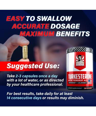 Turkesterone 15 000mg with BioPerine | Max Potency Muscle Growth & Recovery Supplement | Tongkat Ali - USA Made Non-GMO | 120 Vegan Capsules - Buy Online on GoSupps.com