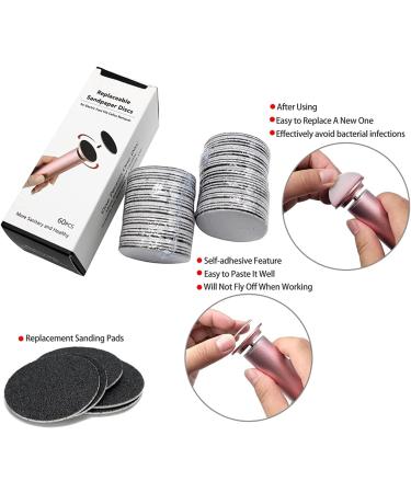 120pcs Replaceable Sandpaper Refill Discs for Electric Foot File - Dead Skin Removal (60 Rough 60 Grit & 60 Smooth 100 Grit) - Buy Online on GoSupps.com