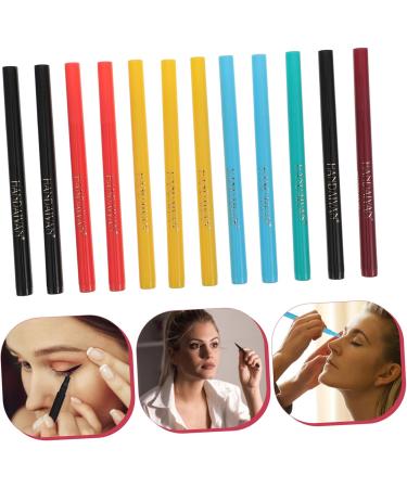 Mipcase Colored Eyeliner Pencils 12pcs Liquid Eyeliner Neon Eye Liner Pen Eyeline Liquid Pencil Set Painted Makeup 1 count (Pack of 1) As Shown - Buy Online on GoSupps.com