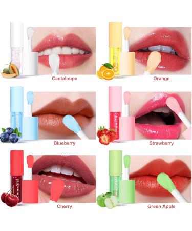 AKOFIC 6 Pcs Moisturizing Lip Gloss Fruity Lip Gloss Long Lasting Aqueous Plumping Colored Lip Oil Moisturizing Lip Gloss Set for Women and Girls Lip Care - Buy Online on GoSupps.com