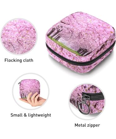 GIAPB Period Bag - Cherry Blossoms Japan Color - Sanitary Napkin Storage & Travel Makeup Pouch - Buy Online on GoSupps.com