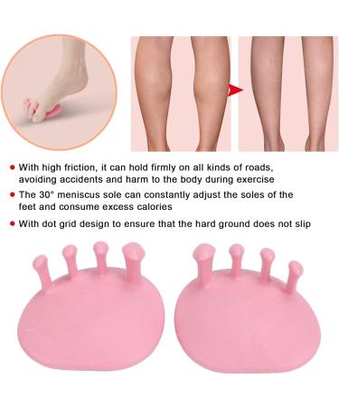 2-Piece High Friction Toe Separator - Portable Body Corrector for Dancers Yogis & Athletes (Pink) | International Shipping Available - Buy Online on GoSupps.com