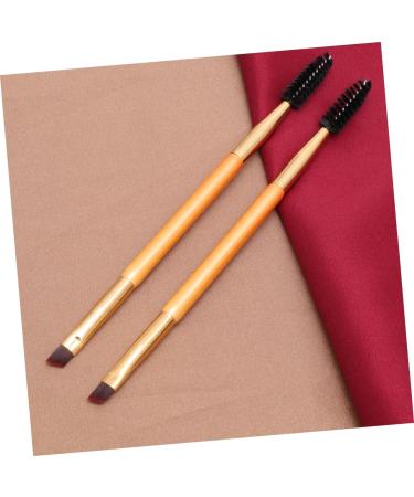 FOMIYES 3pcs Professional Eyebrow Brush Eyelash Comb Eyebrow Brush Angled Makeup Brush Eyelash Brush Golden - Buy Online on GoSupps.com