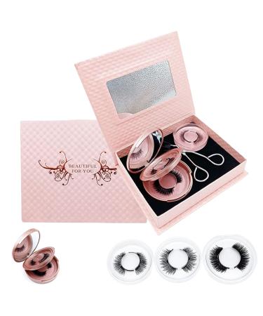 Luminaire Magnetic Lashes Magnetic Eye Lashes with Eye Lash Application Tool 2023 New Reusable 3D Magnetic False Lashes Extension No Glue Needed (1 Set)