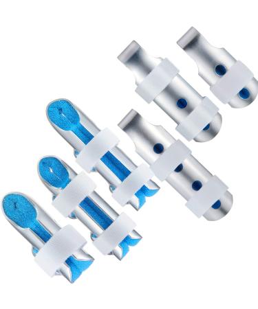 6 Pieces Finger Splints Metal Finger Support Finger Stabilizer for Adults and Children Finger Knuckle Joint Fixation  3 Sizes (Blue) - Buy Online on GoSupps.com