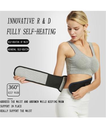 XXL Black Waist Support Brace Belt - Pain Relief & Self-Heating Magnetic Therapy for Back Pain Herniated Disc Sciatica & Scoliosis - Buy Online on GoSupps.com