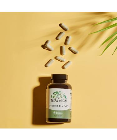 Terra Origin Digestive Enzymes - 60 Capsules for Optimal Digestion & Gut Health - Buy Online on GoSupps.com