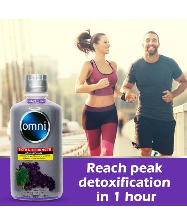 Omni Complete Body Cleansing Drink - Detoxifying Liquid - Same Day Body Cleanser - Extra Strength Juice Cleanse to Flush Out Waste & Impurities - Grape Flavor 32 Oz (Pack of 2) 64 - Buy Online on GoSupps.com