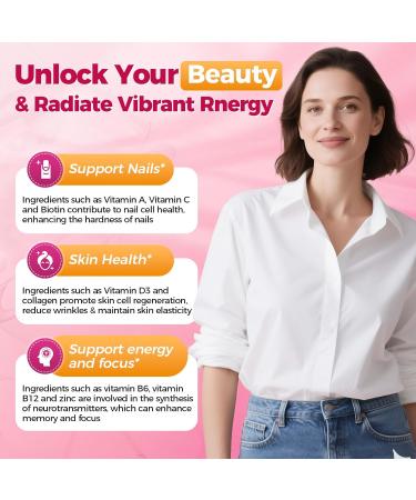 Mulittea Multivitamin for Women - 18+ Daily Women Multivitamin w/Biotin 10000mcg, Vitamin A, C, D, E & More for Hair, Skin and Nails - Methylated B9,B12 for Energy & Focus -120 CT 120 Count (Pack of 1) - Buy Online on GoSupps.com