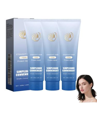 YUNFAX Protein Hair Straightening Cream - 100 ml Fast Smoothing Frizz Control & Glossy Silk Finish Styling Treatment for Curly/Frizzy/Wavy Hair Suitable for Women & All Hair Types Enhances Natural Beauty