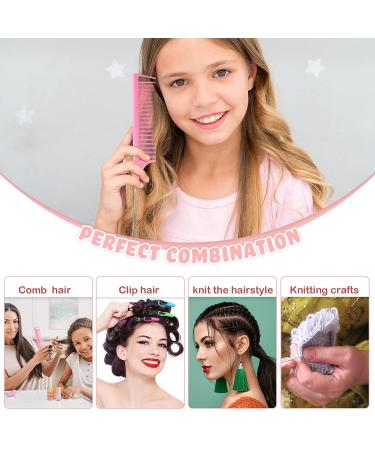 Latch Crochet Hooks & Hair Styling Set | 6 Piece Hair Needle Comb, Crochet Needles, Comb, & Clips for Braids & Extensions - Buy Online on GoSupps.com