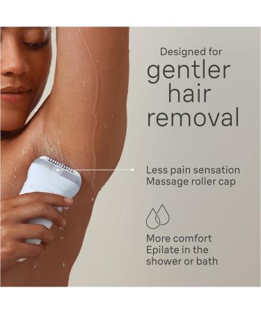 Braun Silk- pil 7 Epilator with Wide Head for Easy Hair Removal Wet & Dry Lasting Smooth Skin with Lady Shaver Head & Trimmer Comb Body Mini Shaver 7-441 White/Silver SE7-441 - Buy Online on GoSupps.com