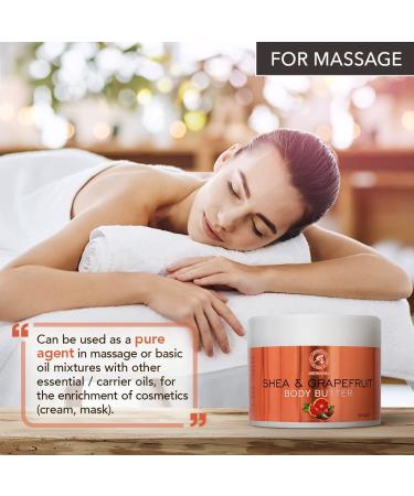 Shea & Grapefruit Body Butter 250g | Natural Moisturizing Cream for Dry Skin | Karit Oil Body Butter | Nourishing Skin Care - Buy Online on GoSupps.com