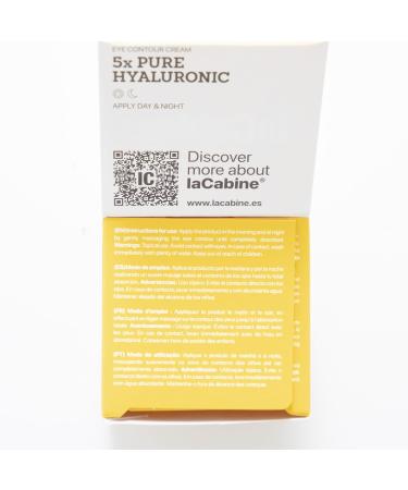  LaCabine Lacabine Pure HYALURONIC EYE CONTOUR CREAM WITH 5 TYPES OF HYALURONIC ACID + HYDRA COMPLEX - Buy Online on GoSupps.com