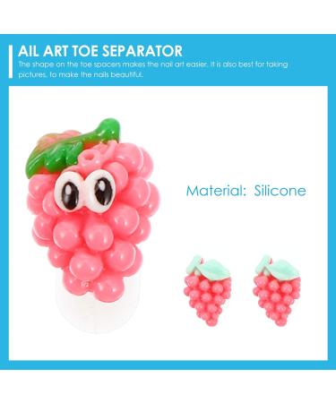 FRCOLOR Silicone Toe Separators and Nail Spacers - 24PCS Fruit Shape Dividers for Nail Polish and Pedicure DIY - Buy Online on GoSupps.com