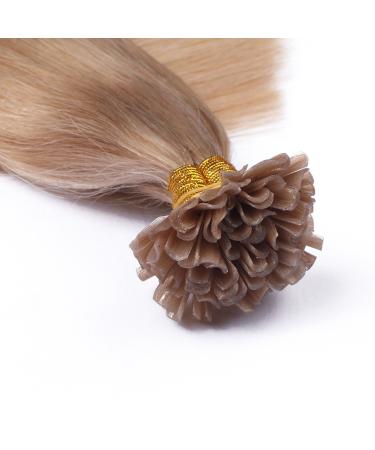 Buy #101 Middle Blond Ash Keratin Bonding Hair Extensions - 60cm U-Tip - 100 Strands - 100% Remy Real Hair - Premium Quality by Novon - Fast International Shipping - Buy Online on GoSupps.com