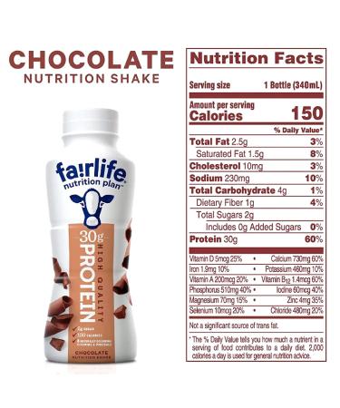 Buy Fairlife Nutrition Plan High Protein Shake Variety Pack - 12 Pack (6 Chocolate & 6 Vanilla) | International Shipping Available - Buy Online on GoSupps.com