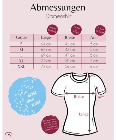 Shop Shirtracer Women's Shirt - Perfect Gift for Dog Owners | Never Walk Alone Paw Prints - Light Blue XL - Buy Online on GoSupps.com