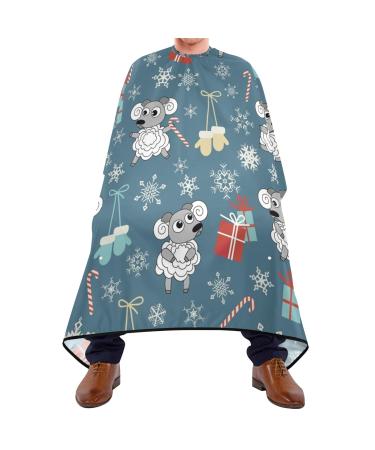 Waterproof Barber Cape -cartoon animall cute pattern Cheetah Haircut Bib for Men Unisex Hair Cutting Cape(8rp1a)