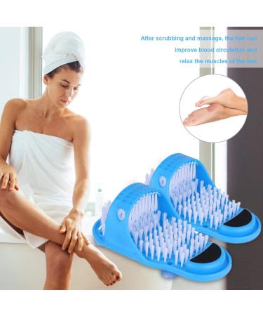 YouGe Magic Foot Scrubber - Ultimate Feet Cleaner Washer Brush & Spa Slippers for Shower Massage & Peeling Care 1 Pair - Buy Online on GoSupps.com