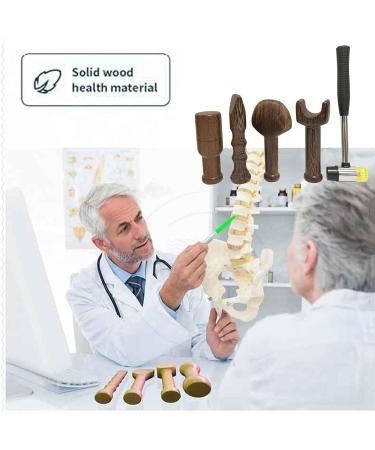 Positive Hammerkamm Therapy Set - 5PC Percussion Wood for Spine Correction & Trigger Point Massage | Physiotherapy for Lumbar & Cervical Spine - Buy Online on GoSupps.com