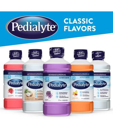 Pedialyte Electrolyte Solution Strawberry Hydration Drink 1L (33.8 Fl Oz) - Pack of 1 - Buy Online on GoSupps.com