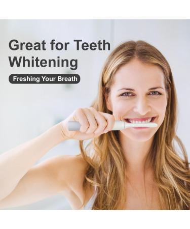 Sonic Electric Toothbrush for Adults - Rechargeable 8 Brush Heads 6 Modes 90 Days Battery Life Timer - Off-White - Buy Online on GoSupps.com