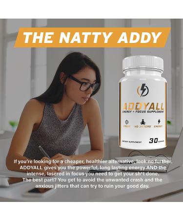 Precium Nutrition AddyAll XR Focus & Energy Supplement - Brain Booster - 30 Day Supply - Buy Online on GoSupps.com