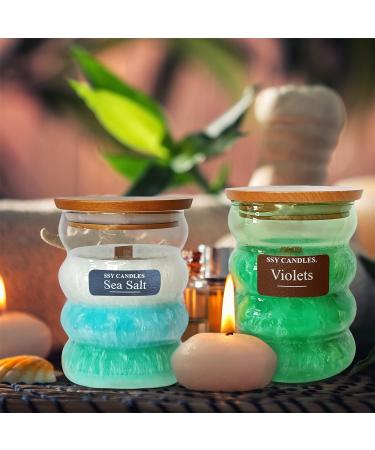 Buy Gedengni Soy Jar Candle - Sea Salt Scented Aromatherapy Gift Set for Home Spa & Weddings | International Shipping Available - Buy Online on GoSupps.com