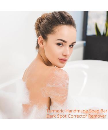 Turmeric Soap For Acne Dark Spots Smooth Skin Dark Spot Corrector Remover Natural Soap Bar Gentle For Face & Body Moisturizing Firming Vegan & Cruelty Free Organic Soap - Buy Online on GoSupps.com