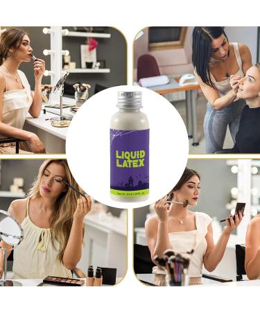 Liquid Latex Makeup 50ml Liquid Latex Face Paint | Supplies for Scar Creation Makeup Artists Photography Models Body Painting Cosplay Theatre Students - Buy Online on GoSupps.com
