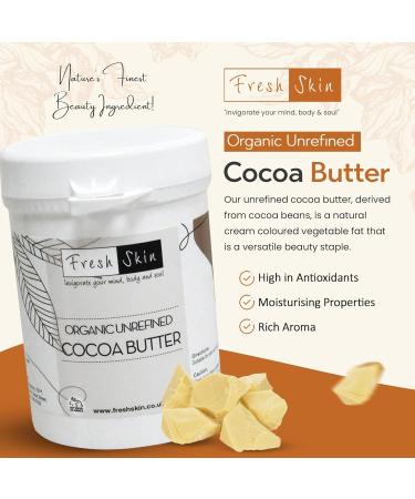 Freshskin Beauty LTD | 1kg Organic Cocoa Butter - 100% Food Grade - Unrefined Pure Raw & Natural (1000g) 1 kg (Pack of 1) - Buy Online on GoSupps.com