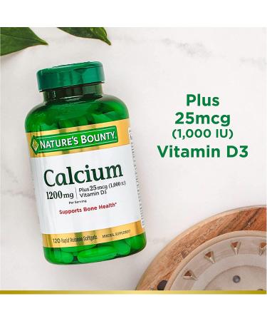 Natures Bounty Calcium Plus 1000 IU Vitamin D3 Softgels 240 Ct (2-Pack) for Immune Support & Bone Health - Buy Online on GoSupps.com