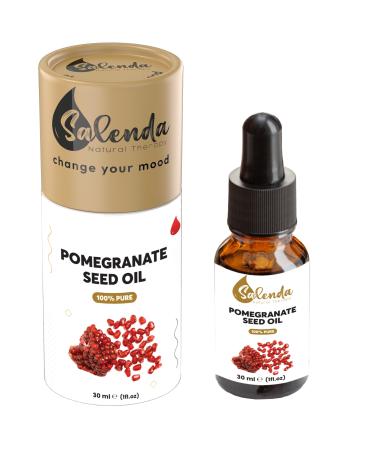 Salenda Pomegranate Seed Oil 100% Pure Cold Pressed Pomegranate Oil for Face 1 Fl Oz (30 ml)