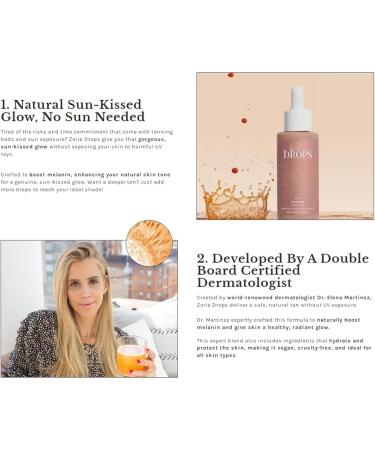 Sunless Tanning Drops you can tan without UV rays. Made with all-natural nourishing ingredients they nourish hydrate and brighten your skin. - Buy Online on GoSupps.com