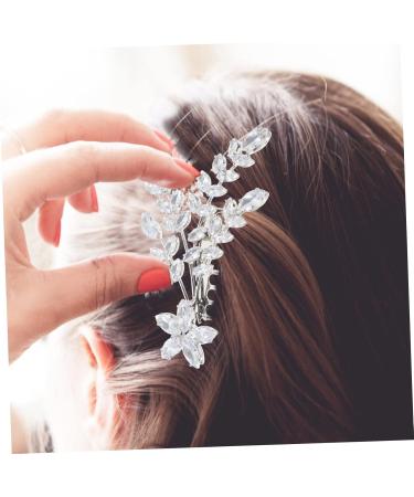 FRCOLOR bangs comb crystal hair combs bride hair comb wedding hair comb bridal hair comb decorative hair combs wedding headpiece for bride simple Miss aluminum alloy Comb - Buy Online on GoSupps.com