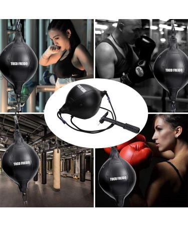 TOCO FREIDO Double End Punching Ball Speed Bag | Boxing Reflex Ball Set with Difficulty Levels | Improve Reaction Time, Agility, Hand-Eye Coordination | Includes Headband | 2 Reflex Balls - Buy Online on GoSupps.com