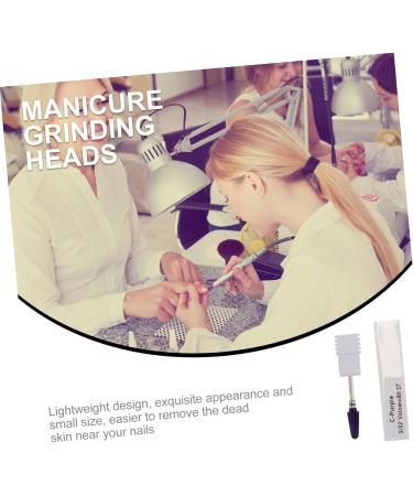 FRCOLOR 1pc Nail Polisher Nail Beauty Tools Manicure Nail Art Drill Bits Cuticle Drill Bits Manicure Grinding Heads Diamond Power Tools Nail Art Supplies White Alloy Nail Drill Plastic 7x1.5cm White - Buy Online on GoSupps.com