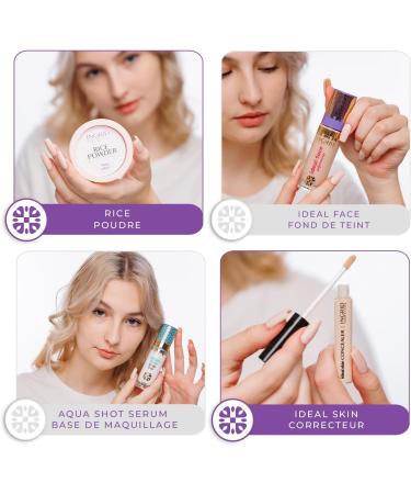Ingrid Cosmetics Ideal MakeUp Foundation 16 Make-Up Kit Long-Lasting Foundation Rice Powder Moisturizing Base and Concealer Concealer Full Coverage Foundation - Buy Online on GoSupps.com