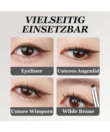 EONFAVE Eyeliner Water Resistant Brown Gel Eyeliner with Brushes Cream Eyeliner Gel Long Lasting Highly Pigmented Smudge Resistant Smooth Texture for Daily Eye Makeup - Buy Online on GoSupps.com