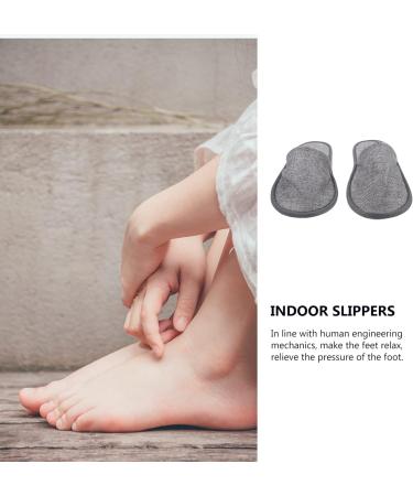 Heallily 20-Piece Non-Slip Disposable House Shoes - Spa Sandals for Hotel & Home - Unisex Light Gray (28x11x0.8cm) - Buy Online on GoSupps.com