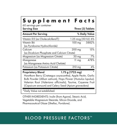 Buy Michael's Naturopathic Blood Pressure Factors - 180 Vegetarian Tablets for Healthy BP Support - Buy Online on GoSupps.com