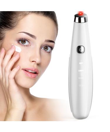 TOUCHBeauty Heated Eye Massager 40 Sonic Eye Massager with High Frequency Vibration Anti-Aging Galvanic Wand USB Rechargeable for Relieving Dark Circles and Puffines Anti Wrinkless AG-1662